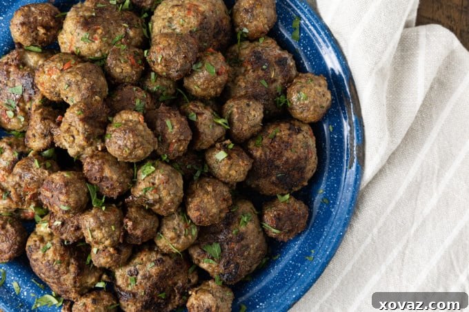 These easy gluten free meatballs are so succulent and savoury with a texture so perfect, you’ll judge all other meatballs by them! Whether you serve them with spaghetti sauce, turn them into Swedish meatballs, tuck them in the best meatball subs, or serve them on toothpicks as an appetizer, you’ll never miss the gluten!