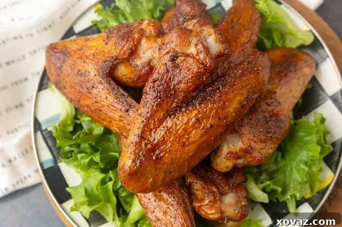 Perfectly Smoked Turkey Wings with Crispy Skin