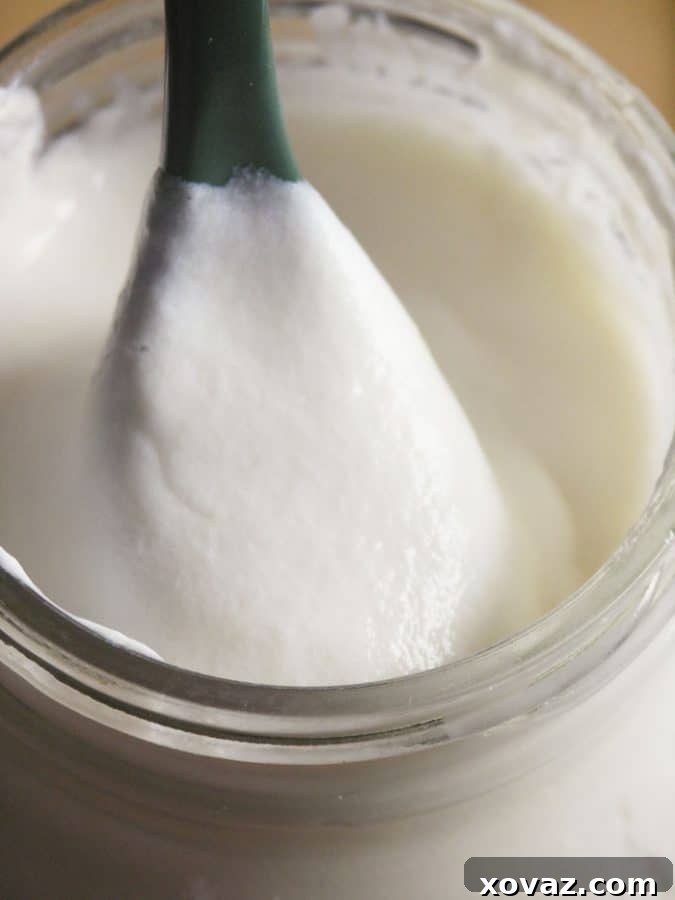 Ingredients for making homemade cultured buttermilk: a jar of milk and a smaller container of store-bought cultured buttermilk.