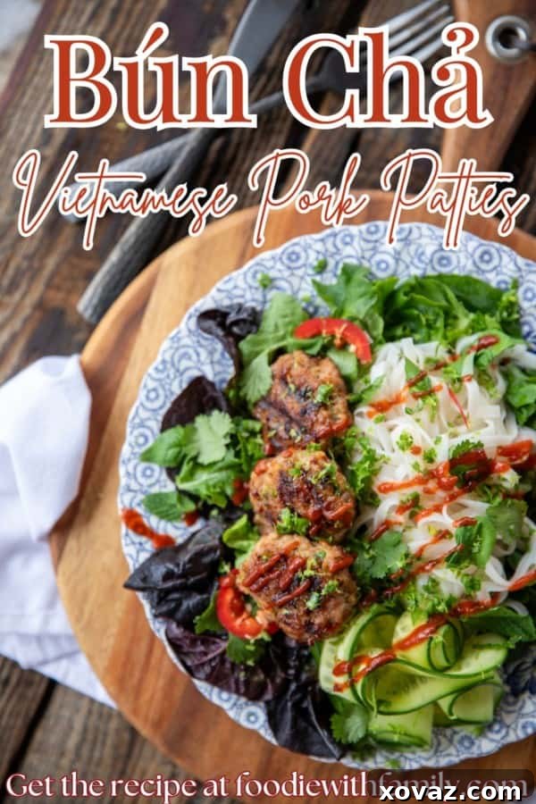 bun cha vietnamese pork patties on salad