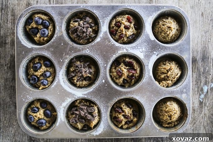 The versatile 6-Week Bran Muffin batter, ready to be customized and baked fresh.
