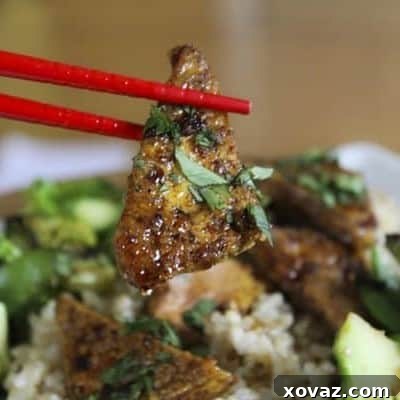 Spicy Sweet and Sour Tofu served over rice