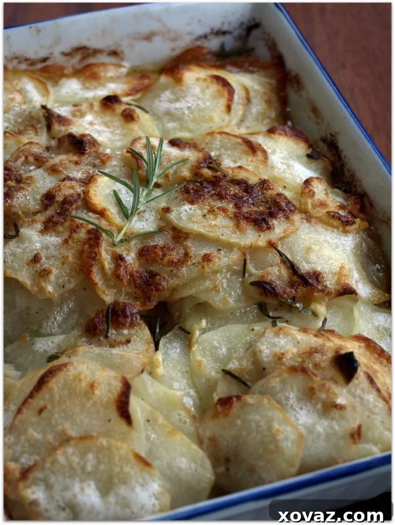 Indulgent Potatoes Antico Modo, baked with butter and cream