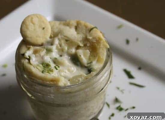 Individual Creamy Garlic Lemon and Dill Chicken Pot Pies