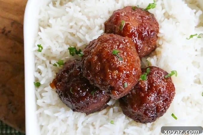 Old Fashioned Ham Balls: tender, salty-and-sweet, tangy, easy, and oh-so-craveable!
