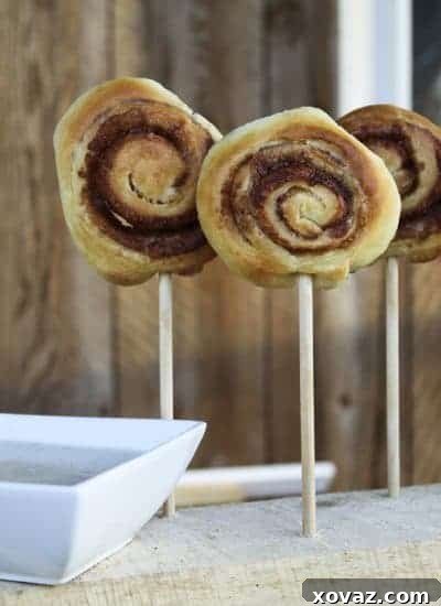 Cinnamon Rolls on a Stick