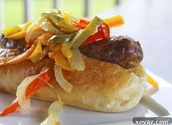 Italiansausage1 A freshly grilled Italian sausage link on a bun with mustard