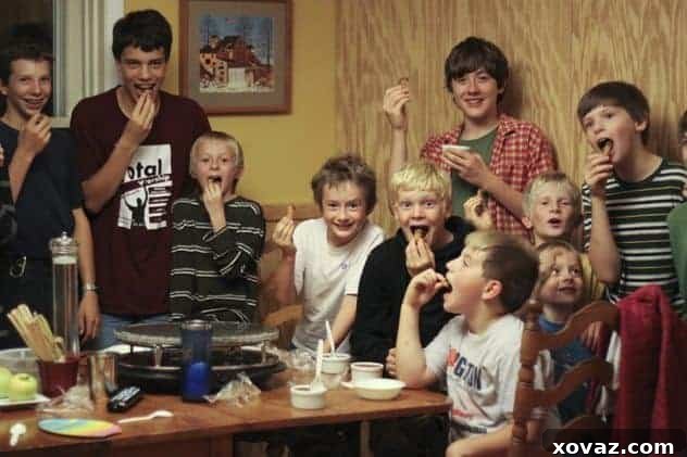 Fish fingers being dipped into chocolate custard, a Doctor Who reference
