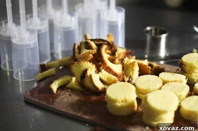 Individual lemon-lime curd parfaits layered in push-pop molds, showing the vibrant colors.