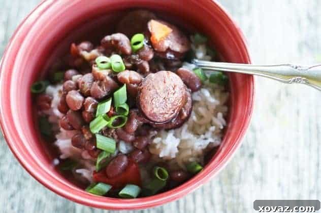 Slow Cooker Red Beans and Rice with homemade Creole seasoning