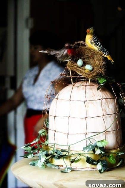 A beautifully decorated wedding cake, ready for the celebration.