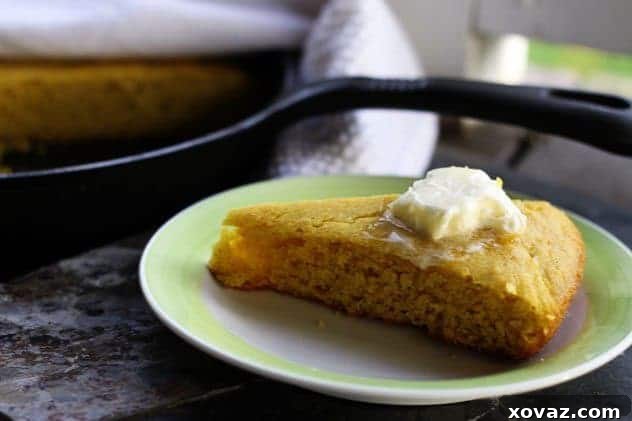 Grandma's Buttermilk Cornbread, ready to be served