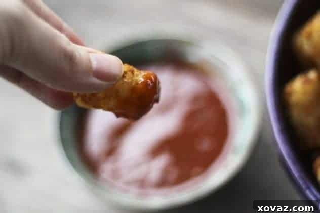 Dipping Tots in Julio Sauce