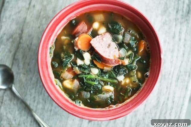 Hearty Kielbasa Bean and Vegetable Soup Hearty Kielbasa, Bean, and Vegetable Soup - a comforting and filling meal perfect for cold weather